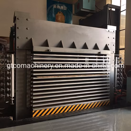 CE 付き 800t 6*8 多層合板メラミン ホイル ラミネート ホット プレス機